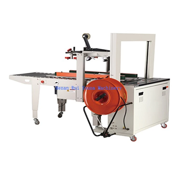 Carton Cover Folding Sealing Strapping Machine